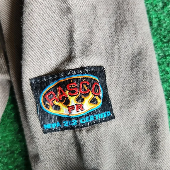 Rasco FR Gray Coverall Fire Resistant Men Size 40 - Picture 8 of 11